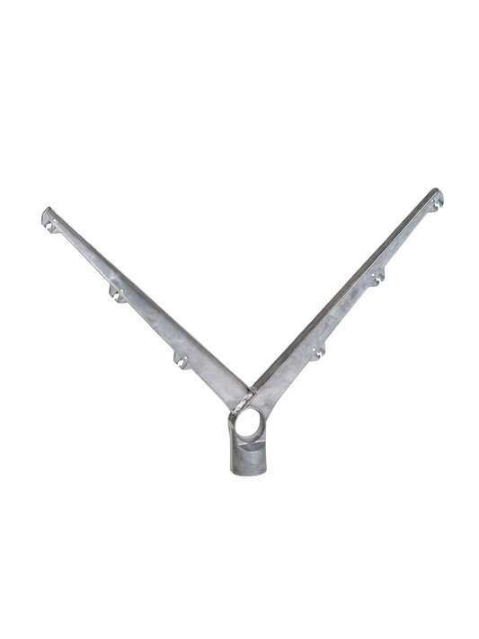 Q-Fence dubbele puntdraadkop 45 graden aluminium puntdraadkop
