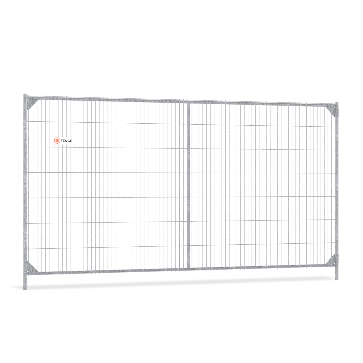 High Security XPlus bouwhek van Q-Fence met verticale middenbuis en anti-klim gaaspaneel