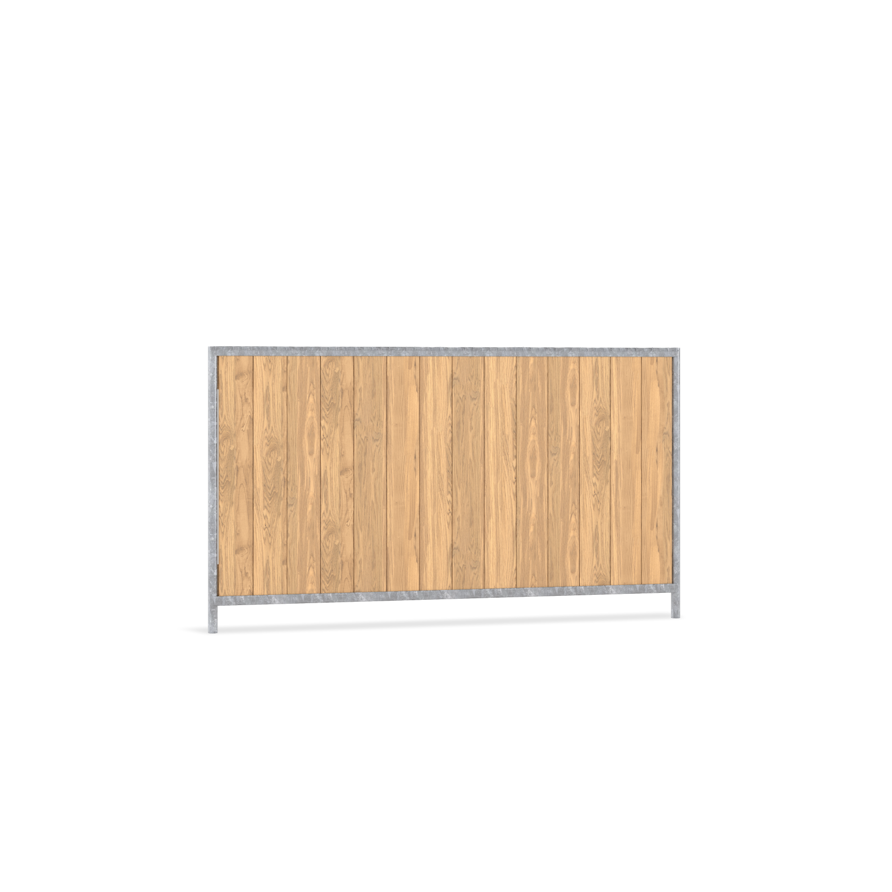 Q-Fence CityWood Fence 1,2 meter met Douglas houten panelen en thermisch verzinkt frame