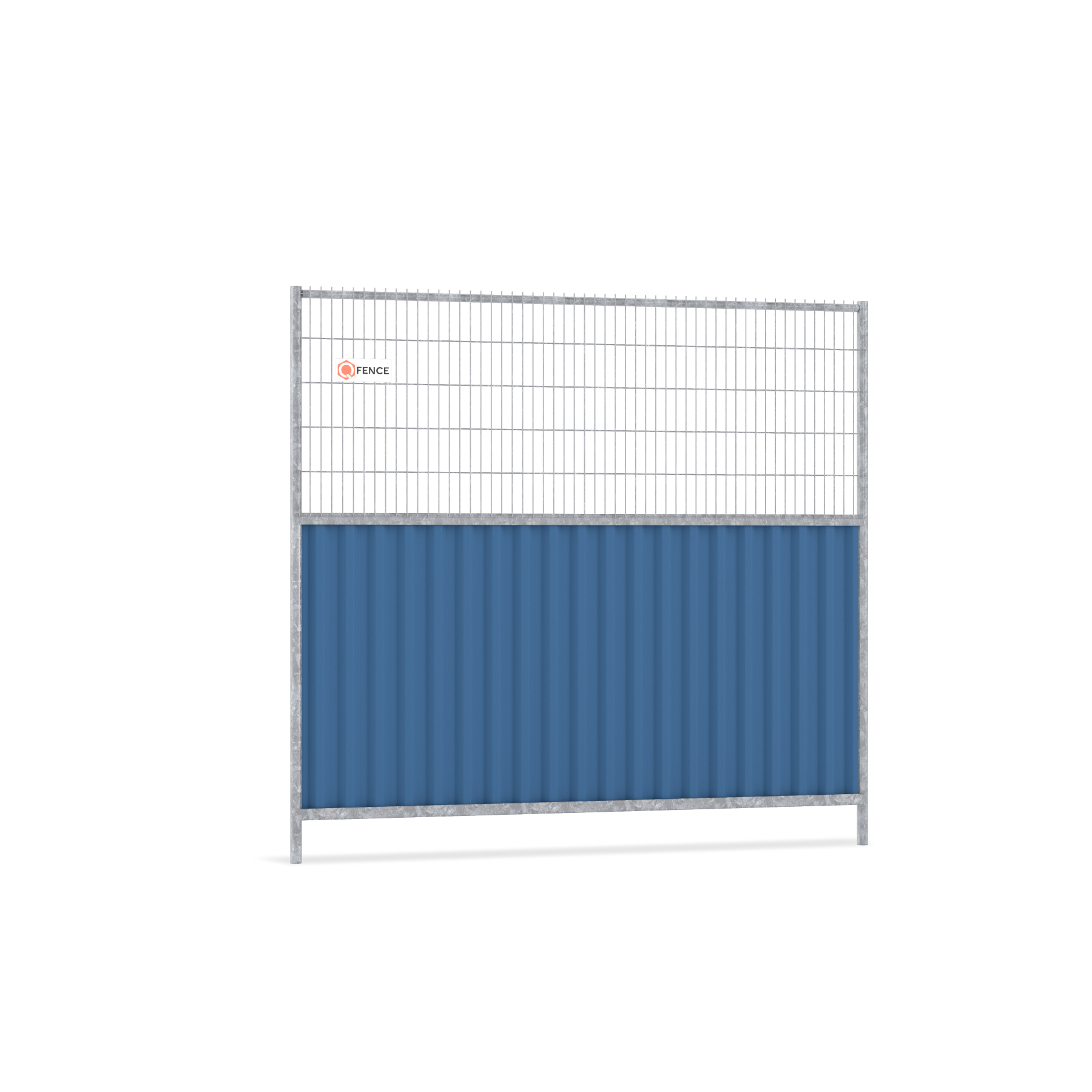 CombiCity Fence bouwhek met damwandprofiel voor stedelijke bouwplaats