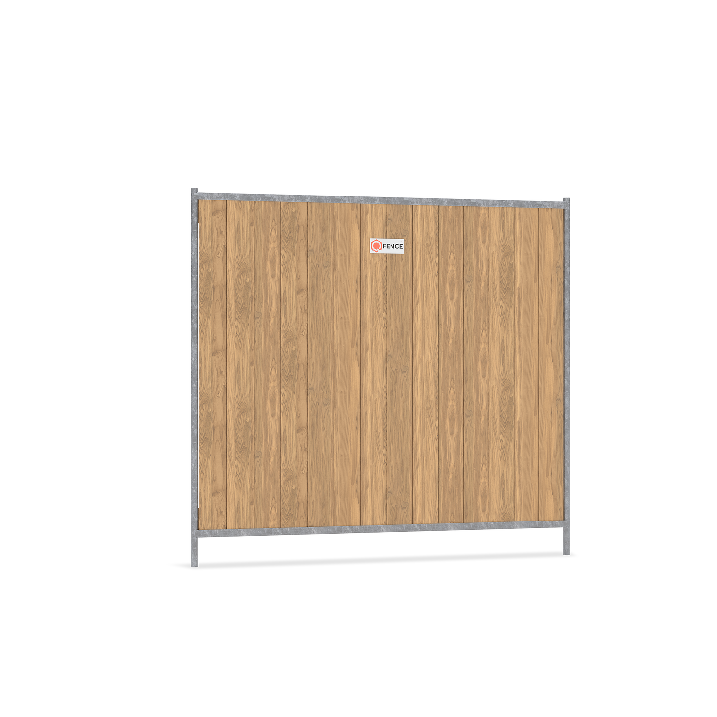 CityWood bouwhek van Q-Fence met houten panelen voor stedelijke bouwplaats