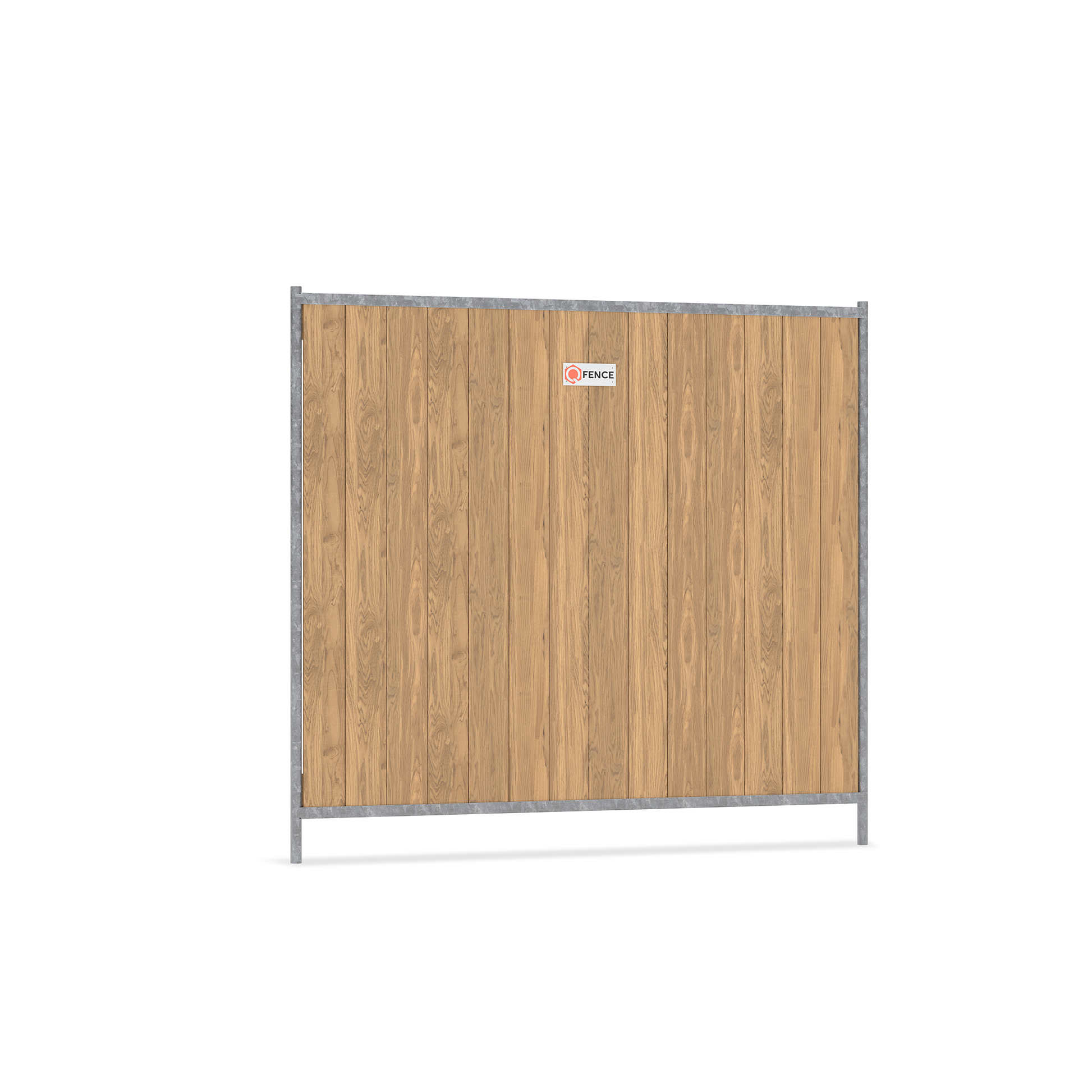 CityWood bouwhek van Q-Fence met houten panelen voor stedelijke bouwplaats