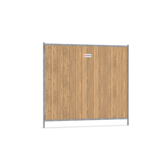 CityWood bouwhek van Q-Fence met houten panelen voor stedelijke bouwplaats