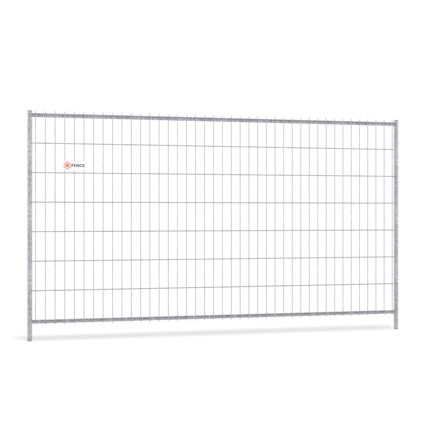 Q-Fence Industrial bouwhek met zware staalmat en thermisch verzinkte afwerking