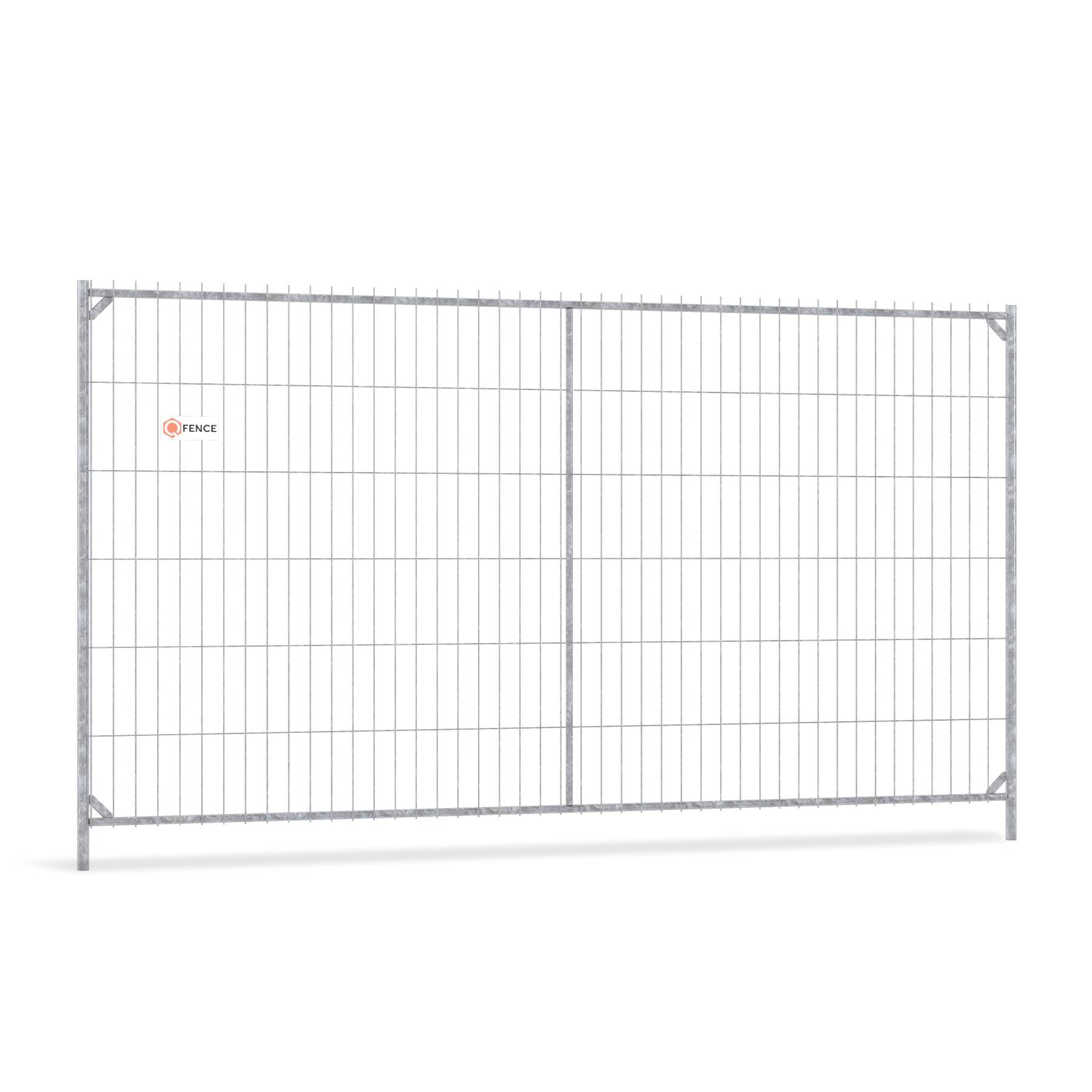Q-Fence High Security XPlus bouwhek met middenbuis en hoekversteviging
