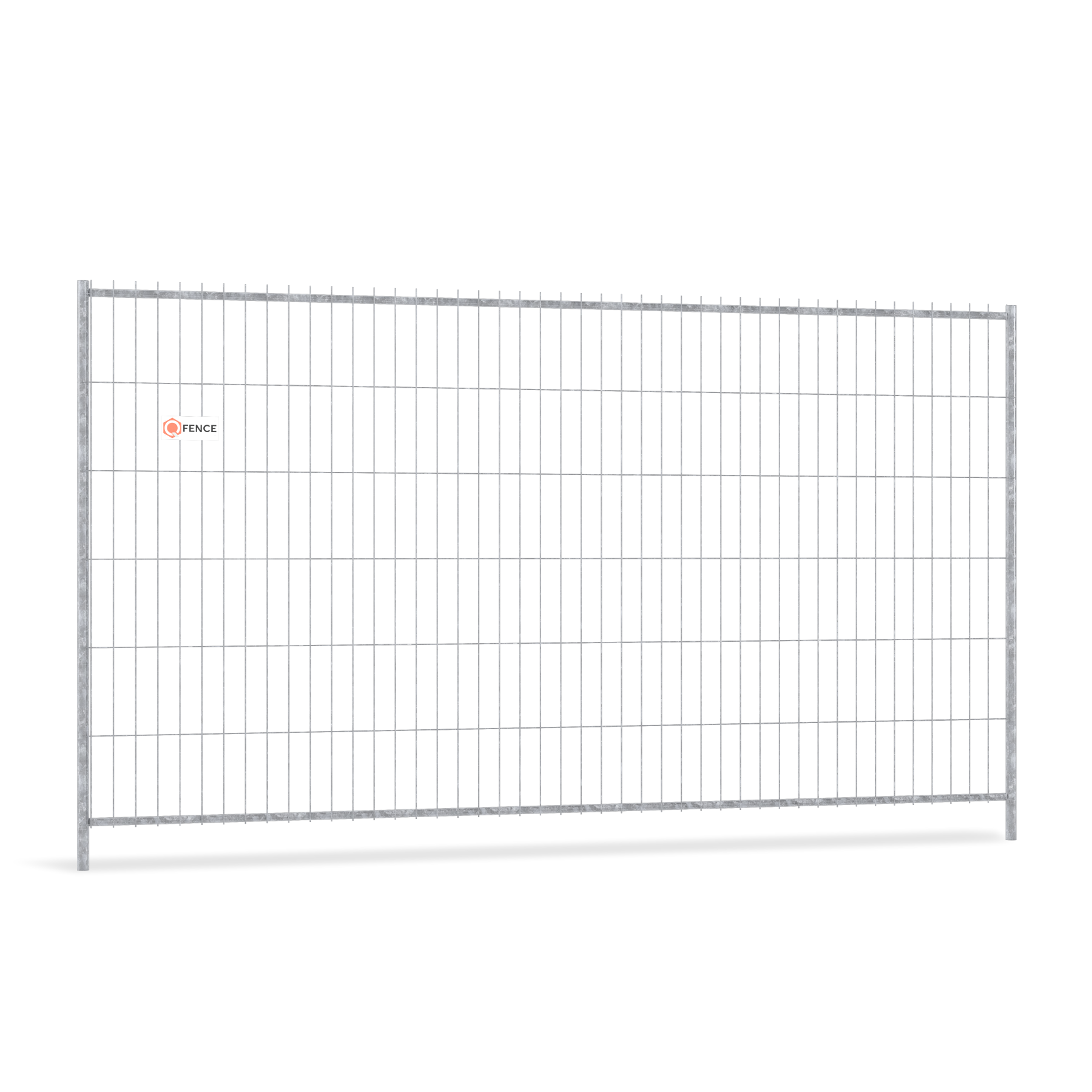 Professional High Security bouwhek van Q-Fence met anti-klim gaas en thermisch verzinkte afwerking