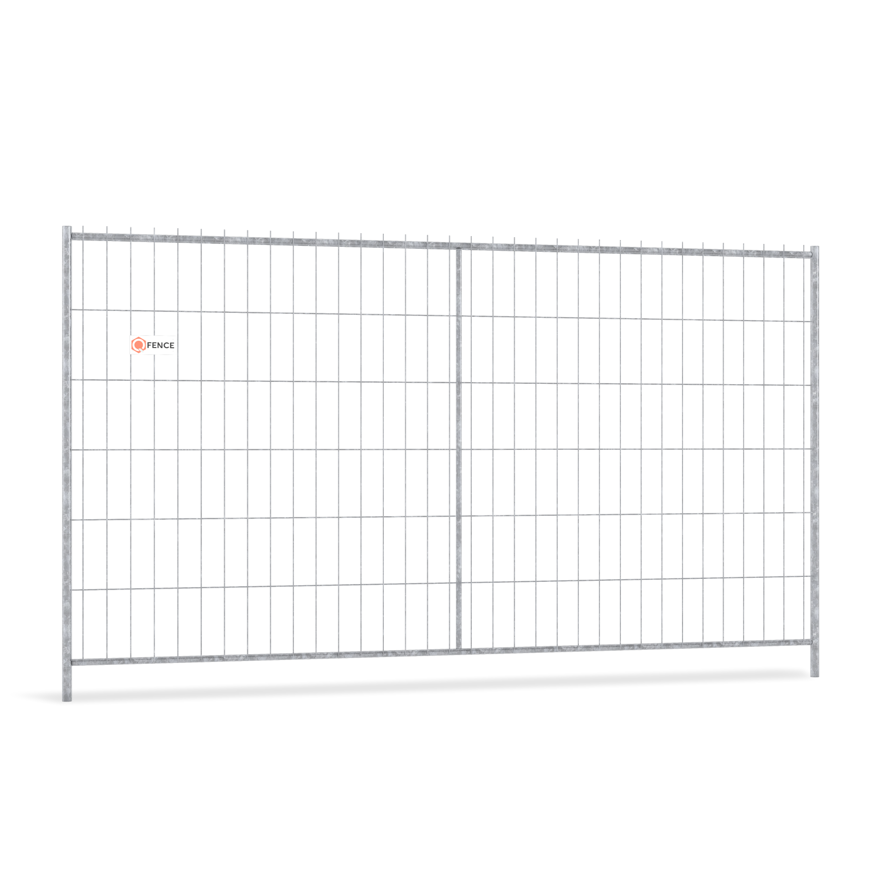 Bouwhek Q-Professional Plus van Q-Fence thermisch verzinkt met middenbuis en sterk frame