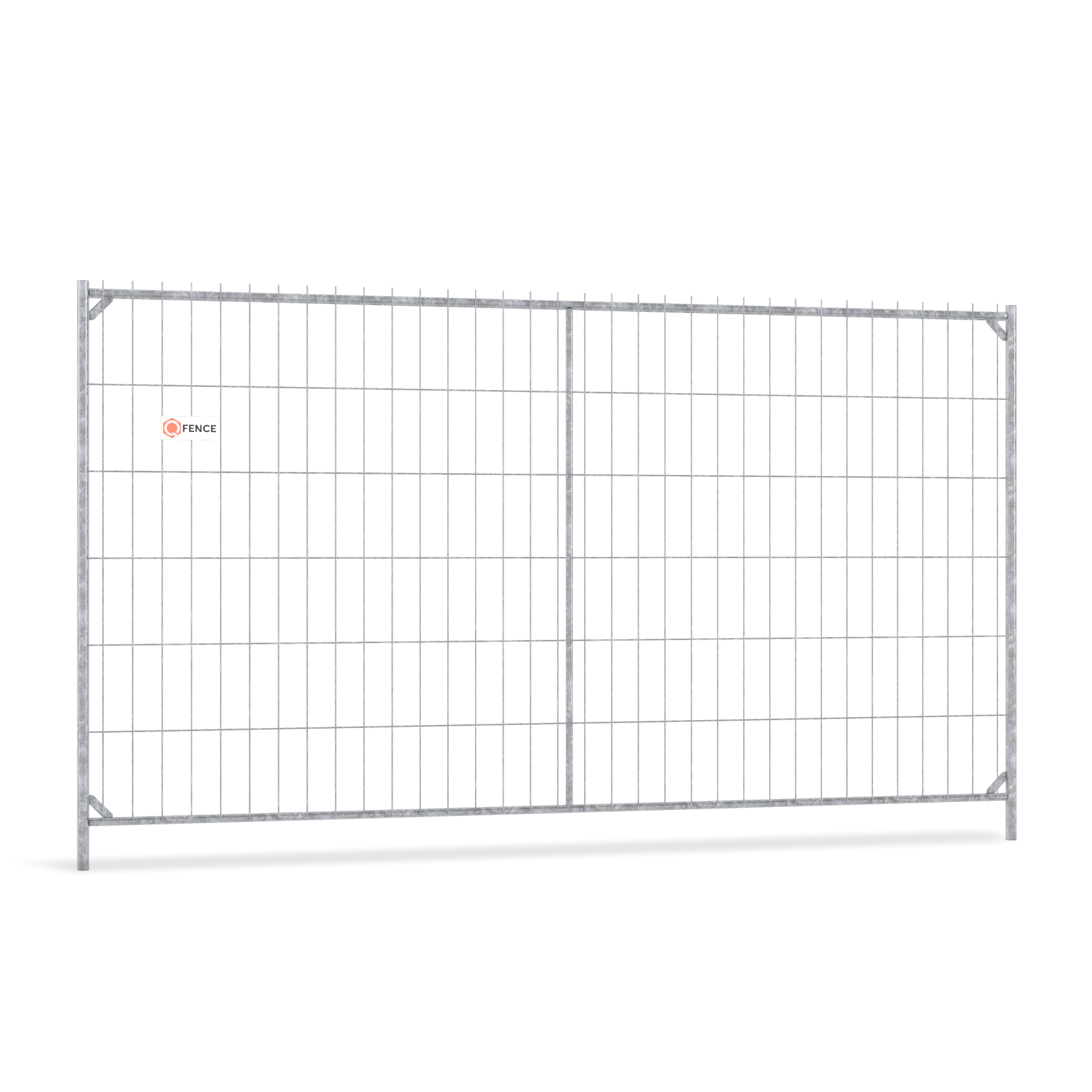 Bouwhek Q-Professional XPlus van Q-Fence met middenbuis en hoekversteviging