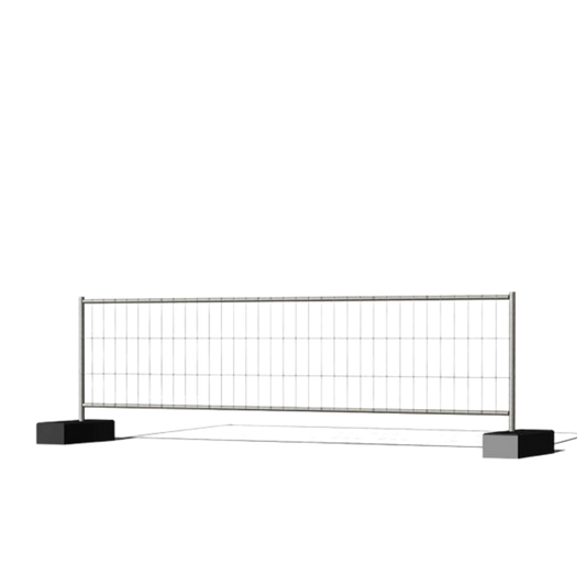 Q-Fence Industrial opzethek voor bouwhekken met extra hoogte en beveiliging
