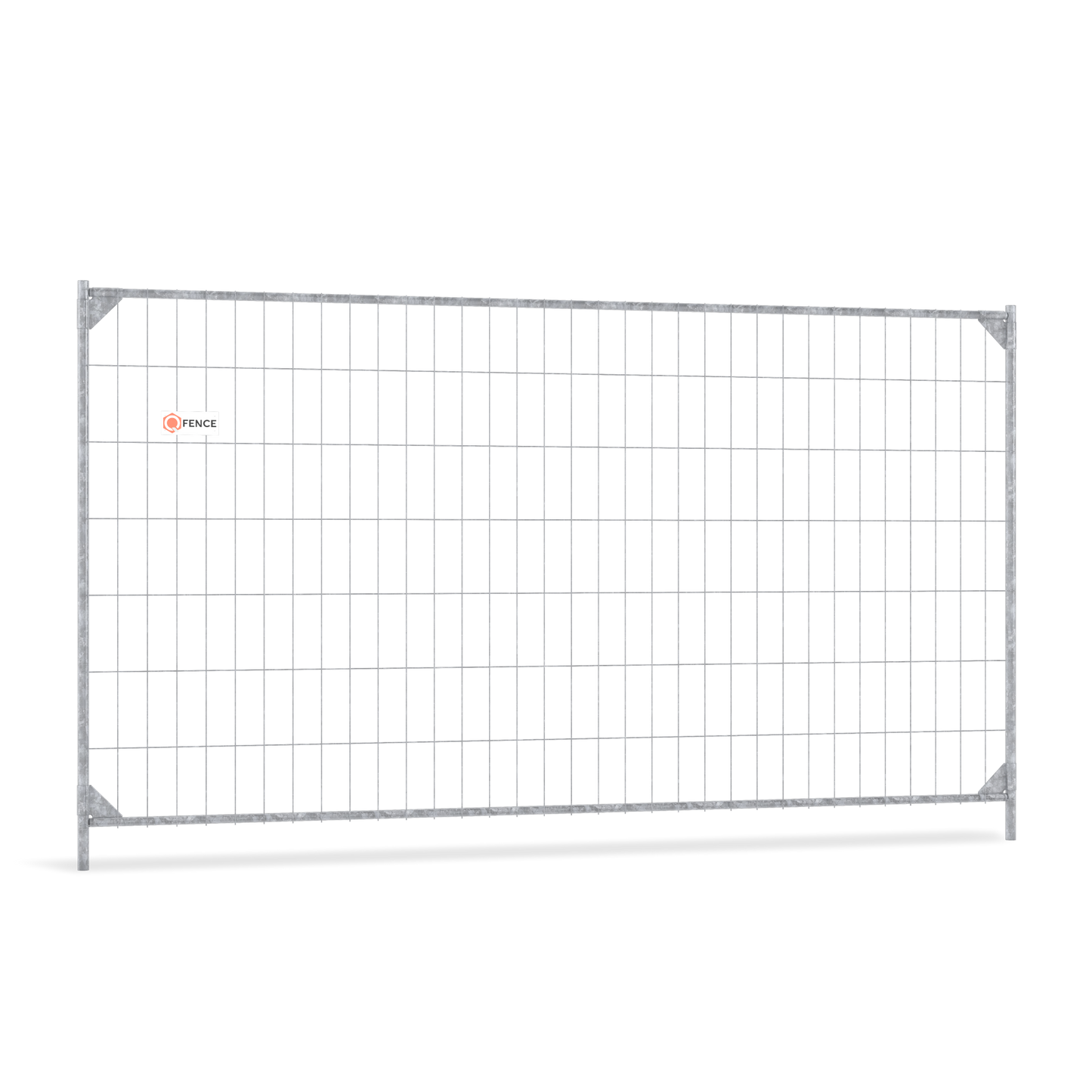 Light bouwhek poort van Q-Fence voor gecontroleerde toegang binnen een bouwhekconstructie op een bouwplaats