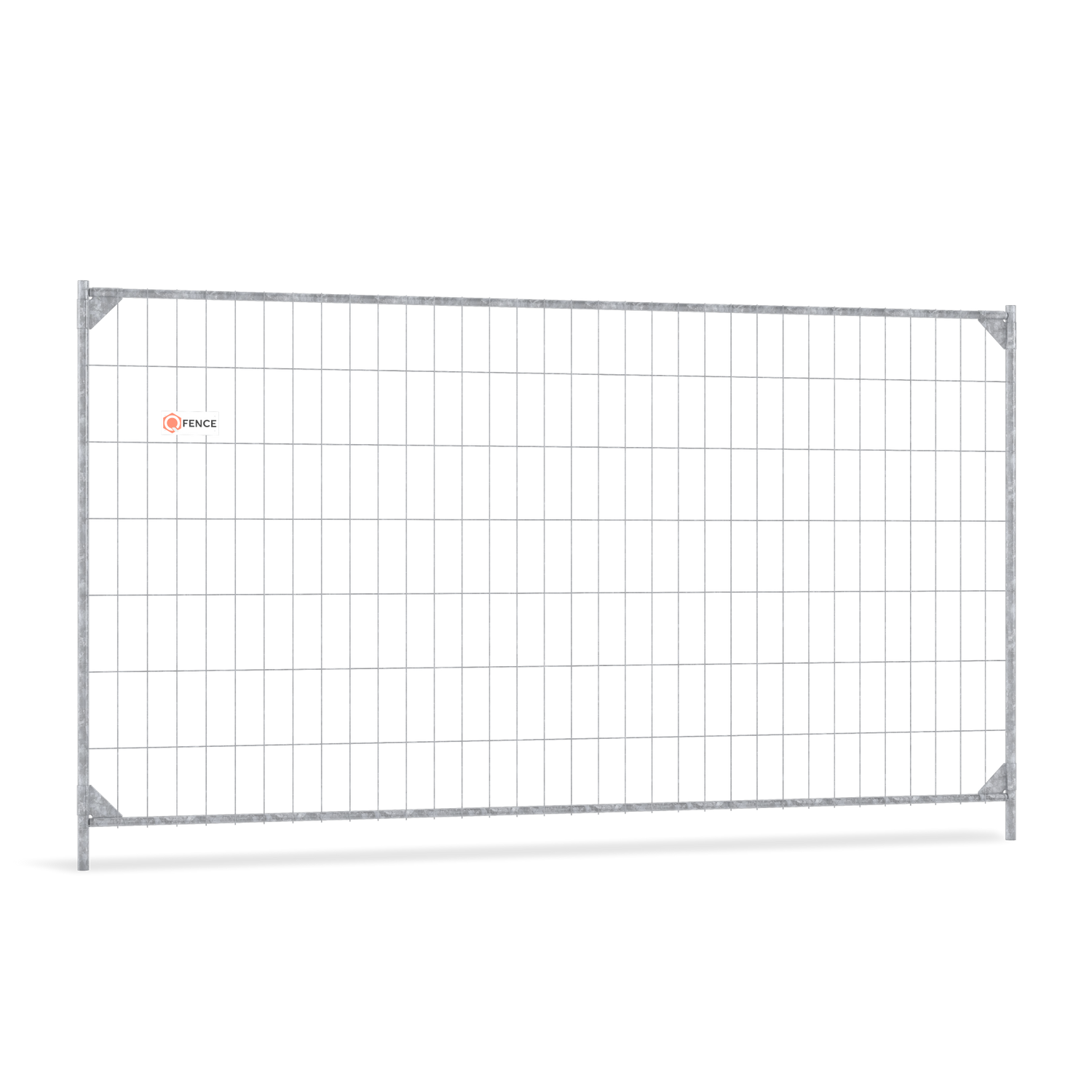 Light bouwhek poort van Q-Fence voor gecontroleerde toegang binnen een bouwhekconstructie op een bouwplaats
