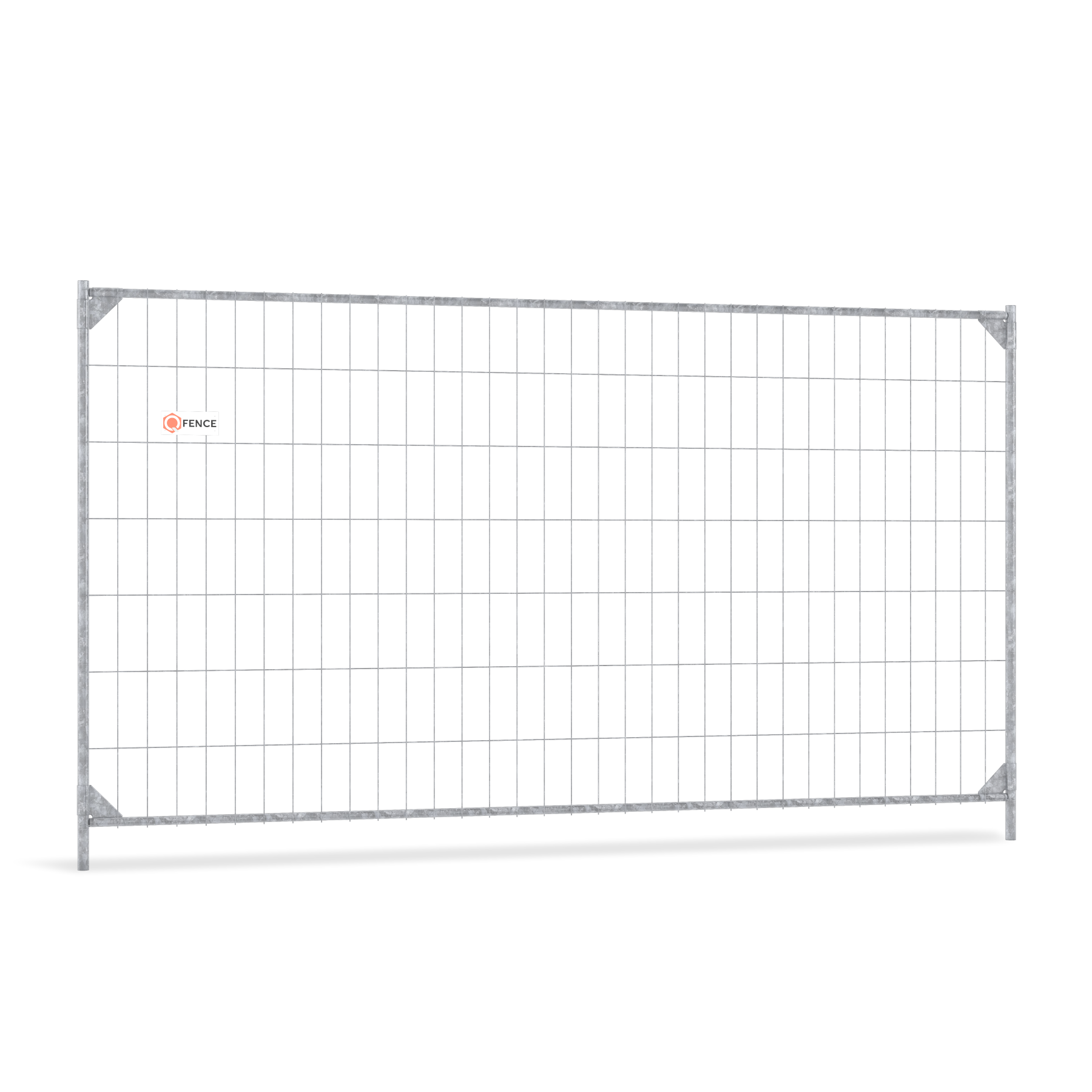 Light bouwhek poort van Q-Fence voor gecontroleerde toegang binnen een bouwhekconstructie op een bouwplaats