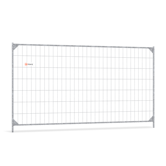Light bouwhek poort van Q-Fence voor gecontroleerde toegang binnen een bouwhekconstructie op een bouwplaats