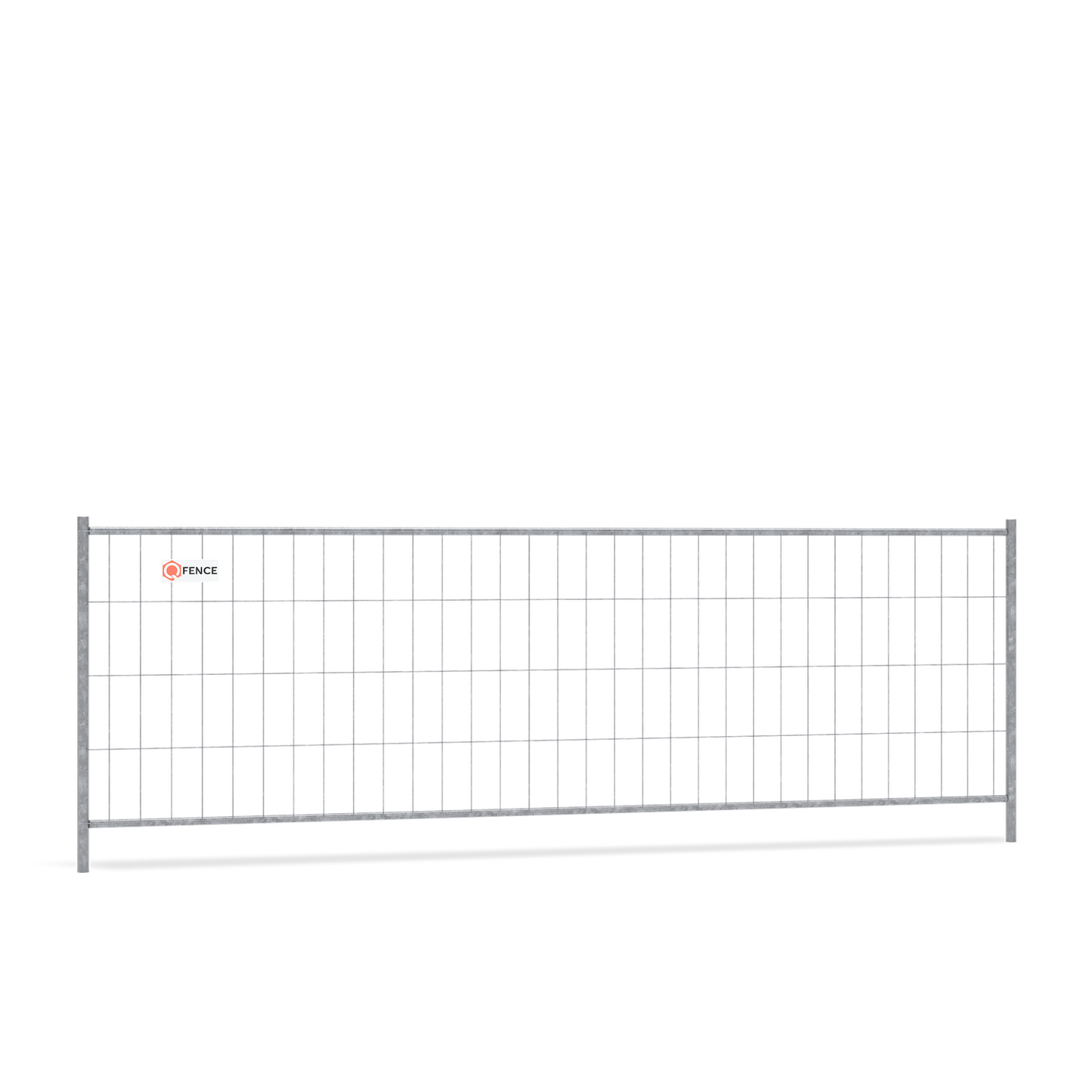 Bouwhek Q-Standard 1.20 meter van Q-Fence lichtgewicht voor verkeersgeleiding