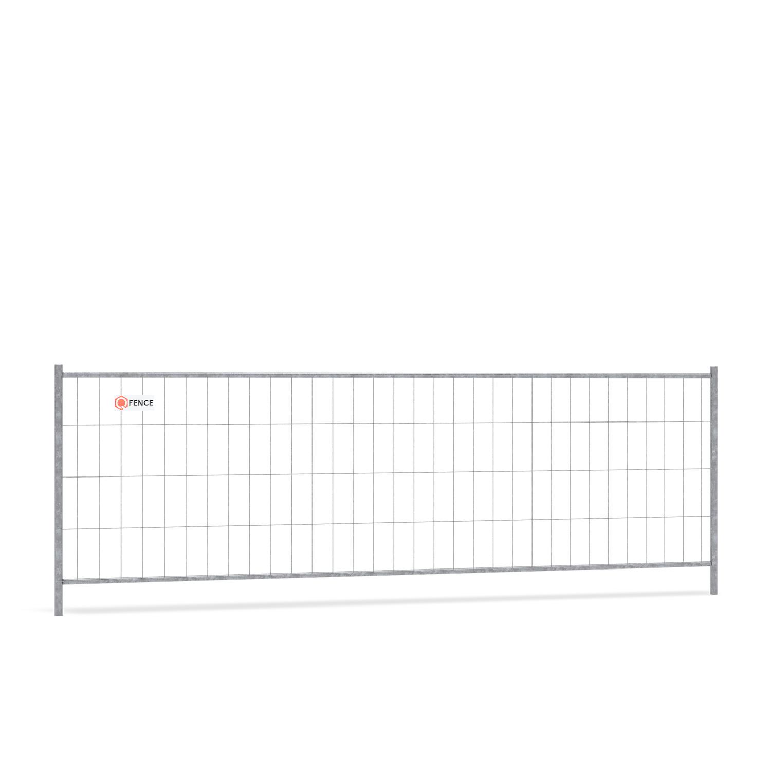 Bouwhek Q-Standard 1.20 meter van Q-Fence lichtgewicht voor verkeersgeleiding